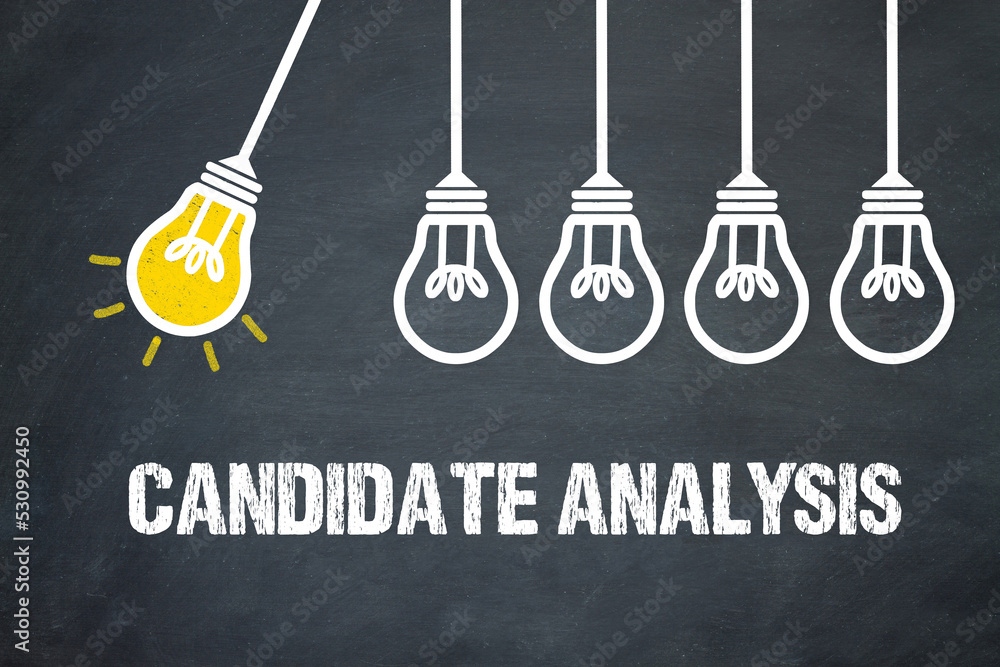 Fototapeta premium candidate analysis