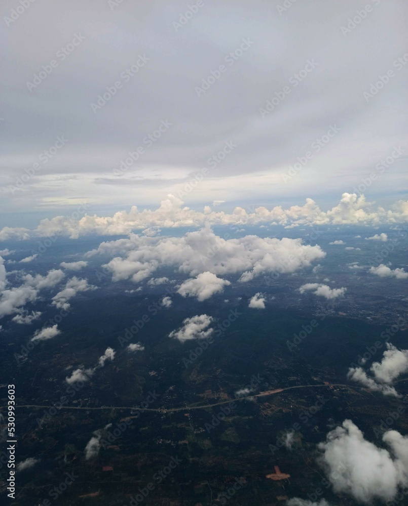 Clouds from plane