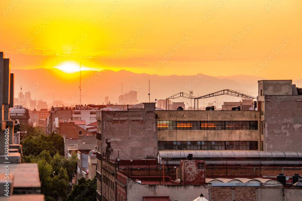 Sunset in Mexico City