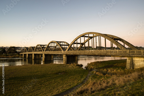 Clutha bridge at dusk, Balclutha, South Otago,