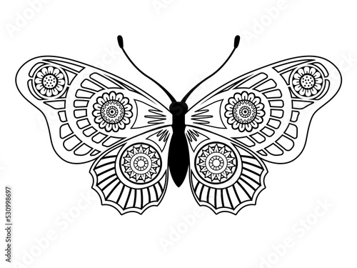 Canvas Print Vector coloring book page
