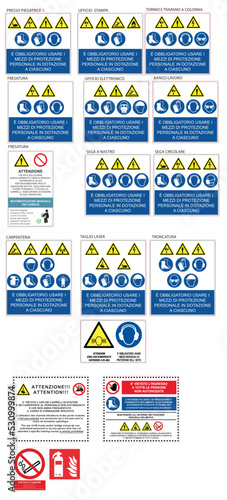 UNI EN ISO 7010/2012 Segnaletica aziendale di pericolo per cantieri e aziende