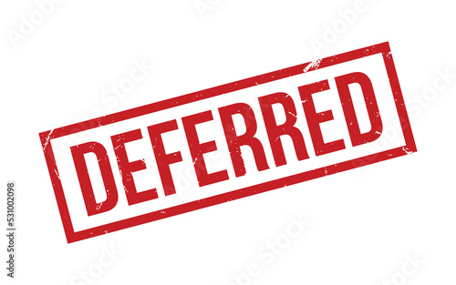 Deferred Rubber Stamp Seal Vector