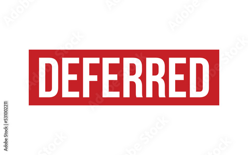 Deferred Rubber Stamp Seal Vector