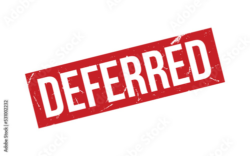 Deferred Rubber Stamp Seal Vector