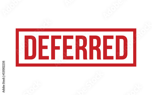 Deferred Rubber Stamp Seal Vector