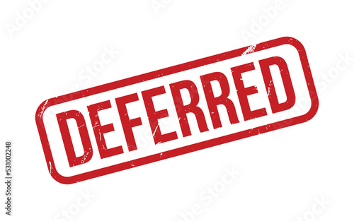 Deferred Rubber Stamp Seal Vector