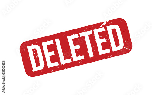 Deleted Rubber Stamp Seal Vector