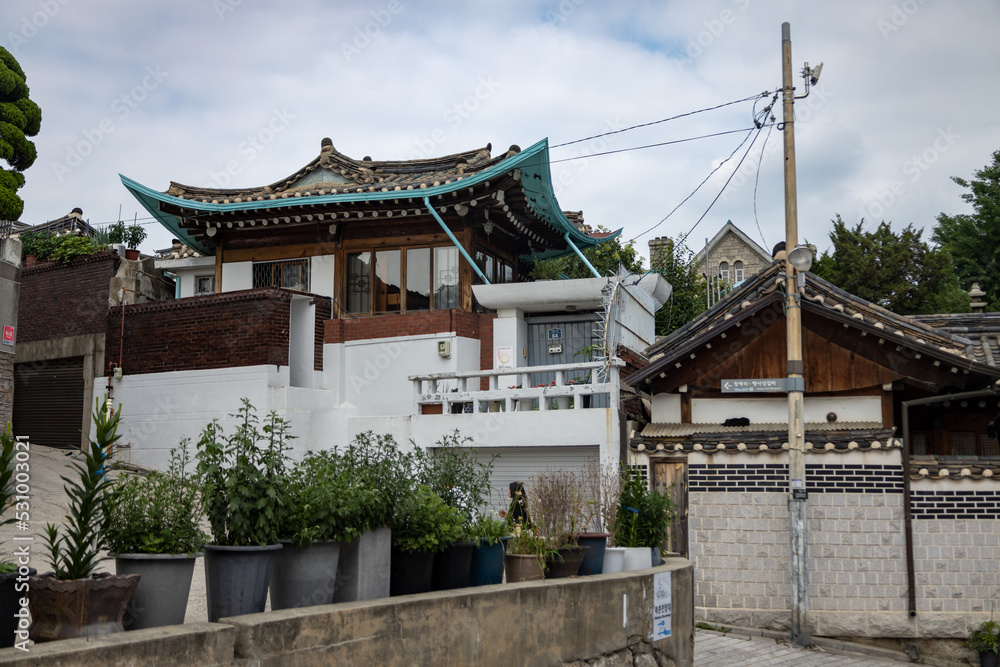 Bukchon Hanok Village in Seoul, Korea Stock Photo | Adobe Stock