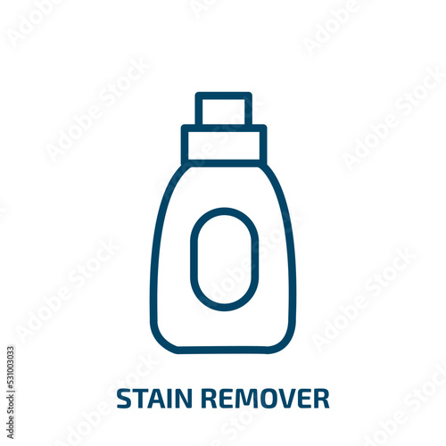 stain remover icon from cleaning collection. Thin linear stain remover, stain, laundry outline icon isolated on white background. Line vector stain remover sign, symbol for web and mobile