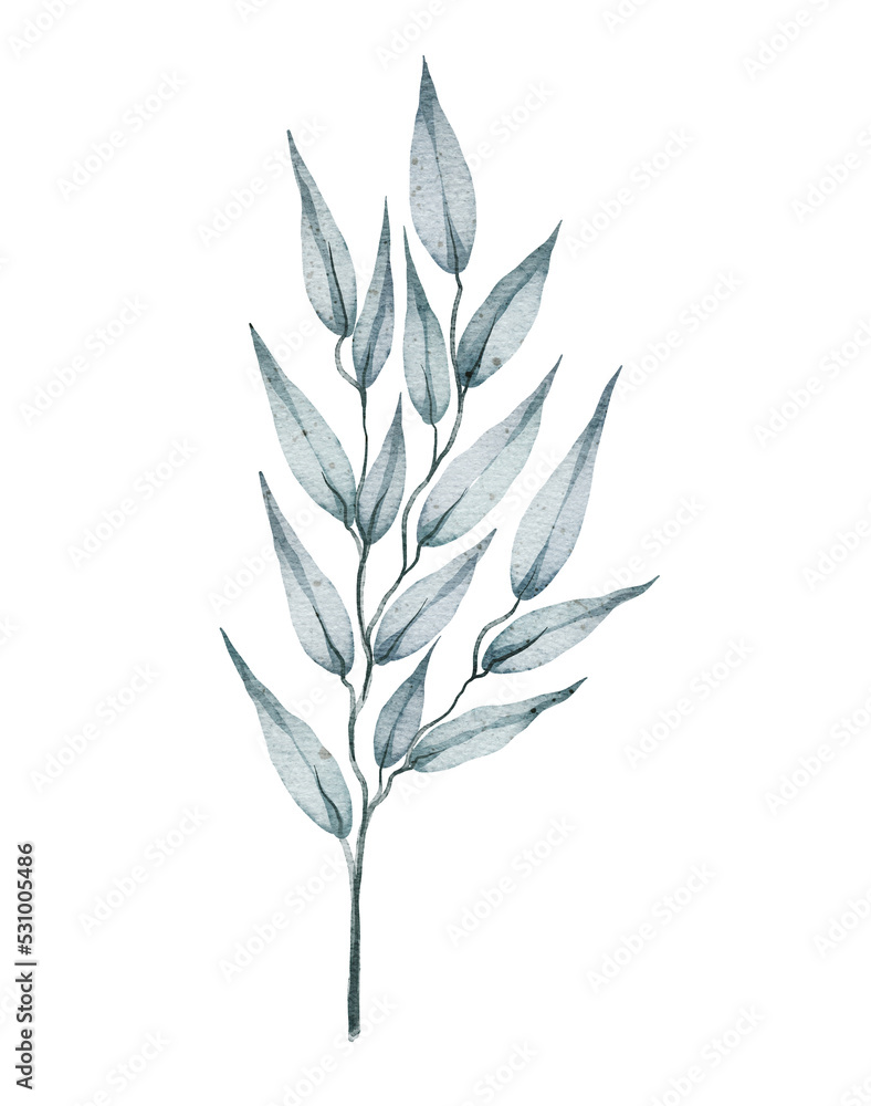 Fototapeta premium Watercolor floral illustration 