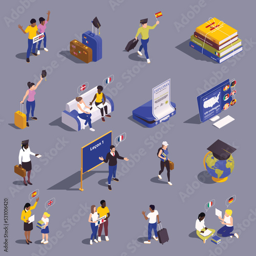 Global Education Icon Set