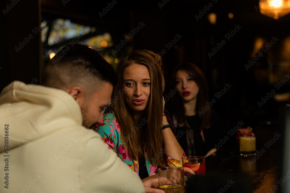 Two couples having a great time Two couples having a great time