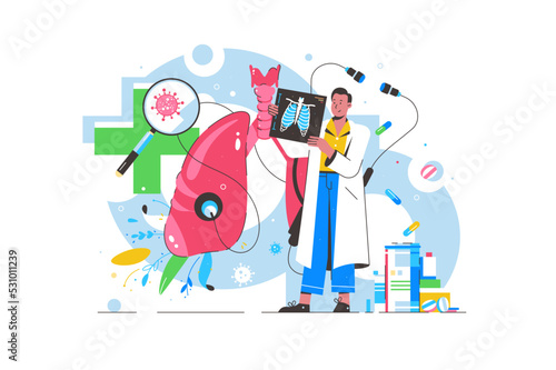 Doctor examine xray of patient, medical healthcare