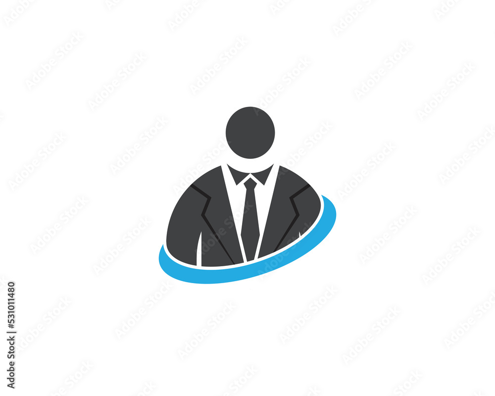 Businessman Logo Concept symbol sign icon Design Element. Boss, Leader, Marketing, Consulting, Adviser Logotype. Vector illustration Logo template Businessman Logo Concept symbol sign icon Design Element. Boss, Leader, Marketing, Consulting, Adviser Logotype. Vector illustration Logo template