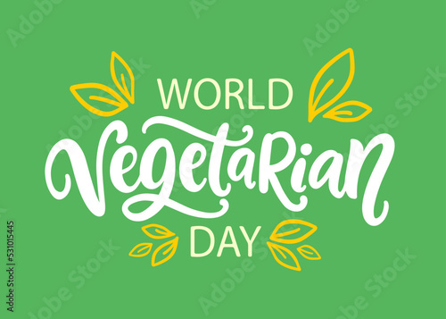 World Vegetarian Day Vector Banner template