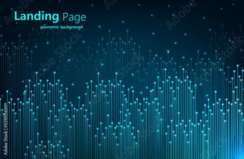 abstract background with lines and dots. vertical lines on the background. 3D Abstract Mesh Background with Circles, Lines and Shapes 