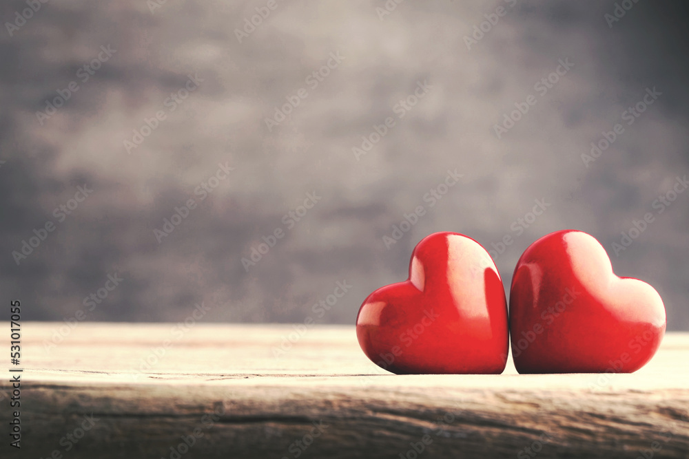 Red heart on the gray metal background. Red heart on the gray metal background.