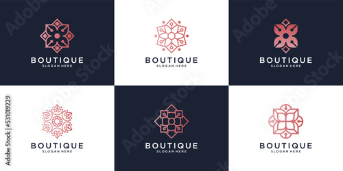 collection of ornament designs, boutiques, flowers,for beauty salons, decorations, boutiques, spas, yoga, cosmetic and skin care products