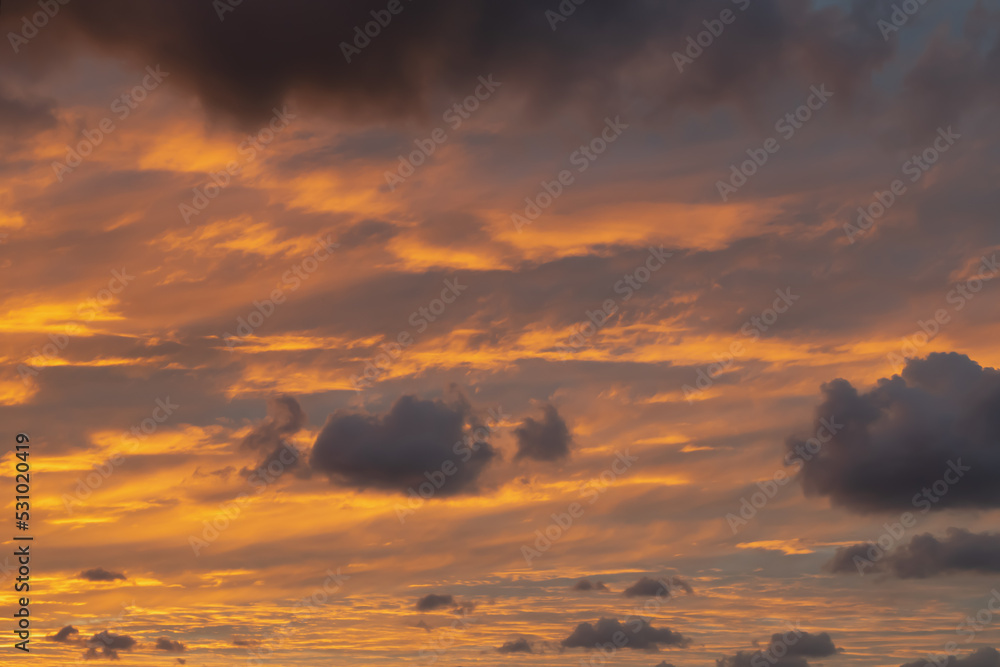 Naklejka premium sunset in the sky