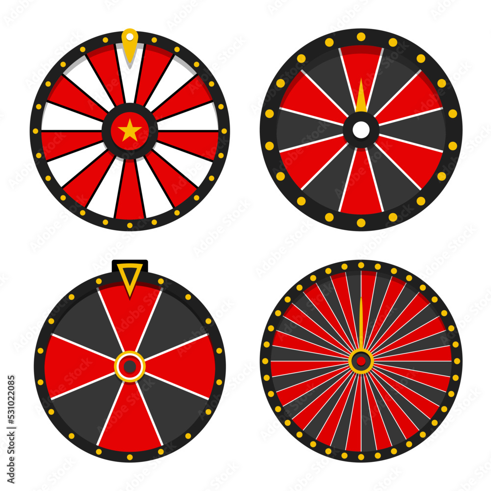 Fortune Wheel isolated on white background Fortune Wheel isolated on white background