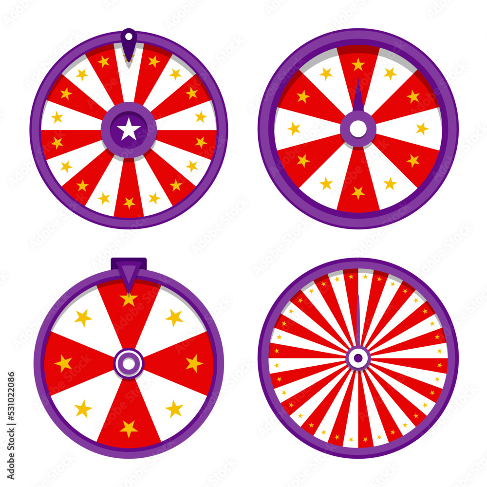 Fortune Wheel isolated on white background Fortune Wheel isolated on white background