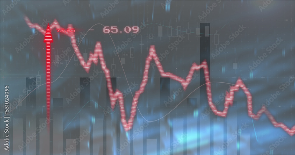 Image of data processing over black background Image of data processing over black background