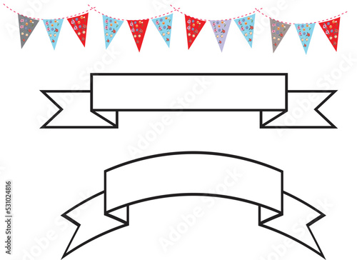 Free Download Vector illustration of Flags and banner. - GFXLoad