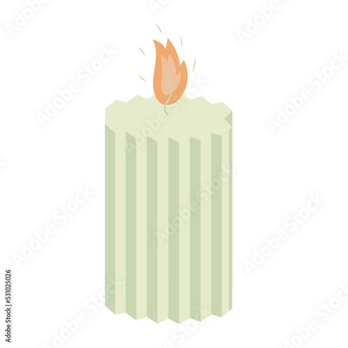 paraffin scented ribbed handmade candle for aromatherapy