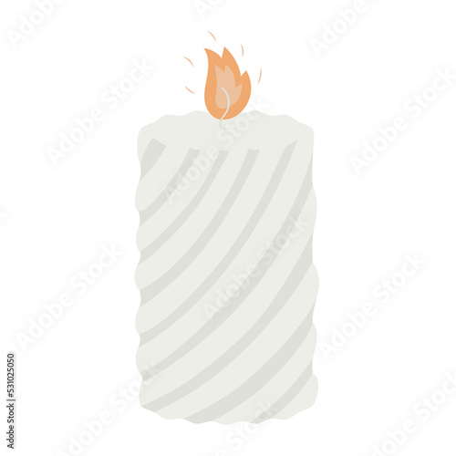 paraffin scented ribbed handmade candle for aromatherapy
