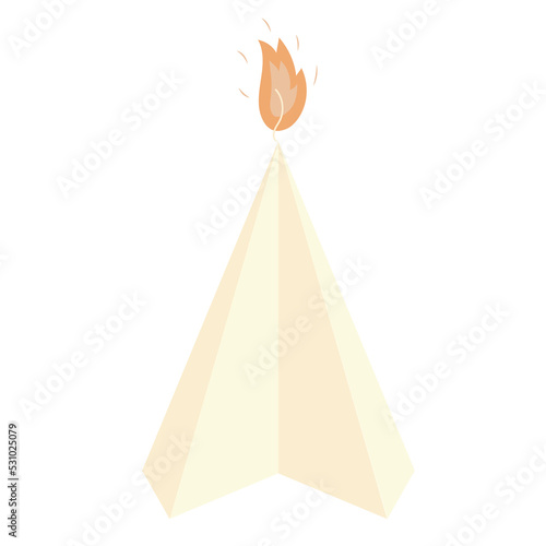 paraffin scented triangular handmade candle for aromatherapy