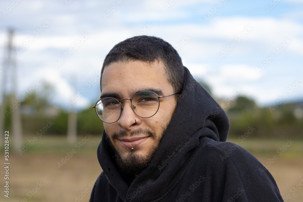 young man from front smiling young man from front smiling