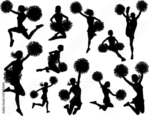Cheerleader Silhouettes