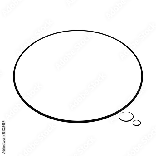 text bubble thinking with transparent background