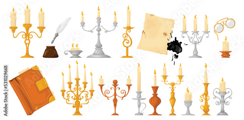 Retro Candle Holders Set