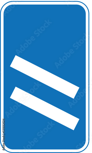 ‘Countdown’ markers at exit from motorway (each bar represents 100 yards to the exit)., The Highway Code Traffic Sign, Signs giving orders, Signs with red circles are mostly prohibitive. Plates below