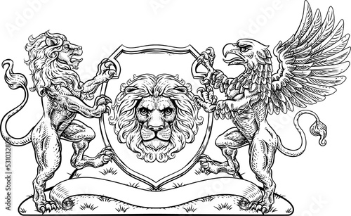 Coat of Arms Crest Griffin ...