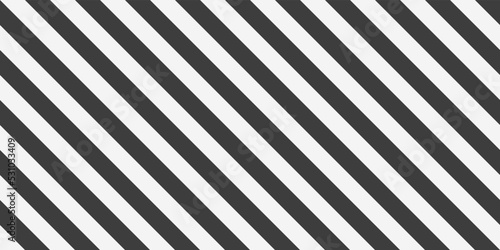 Black and white diagonal. Vector of simple stripes. Stylish striped seamless pattern.