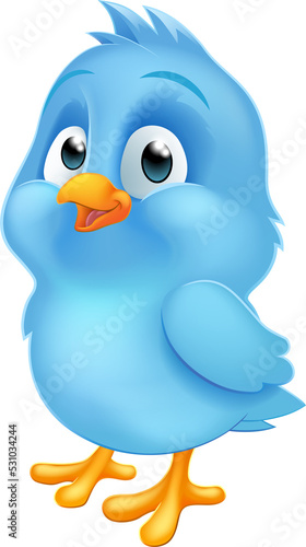 Blue Bluebird Baby Bird Car...