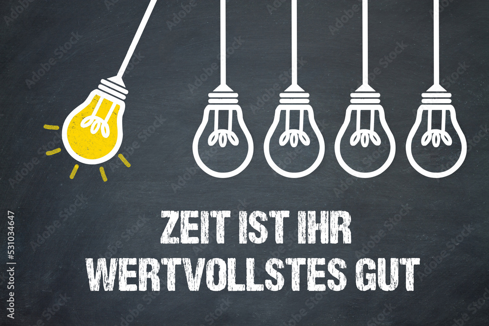 Fototapeta premium Zeit ist Ihr wertvollstes Gut