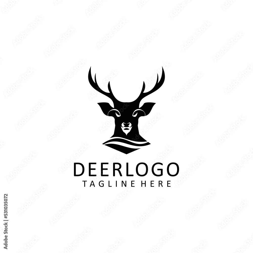 Deer logo design icon template Deer logo design icon template