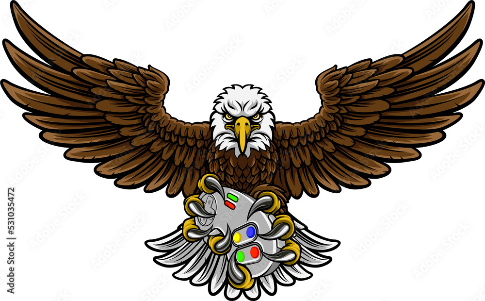 Naklejka premium Eagle Esports Sports Gamer Mascot