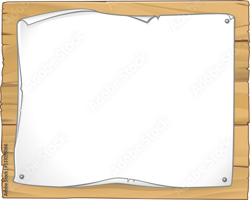 Scroll Wooden Sign Background