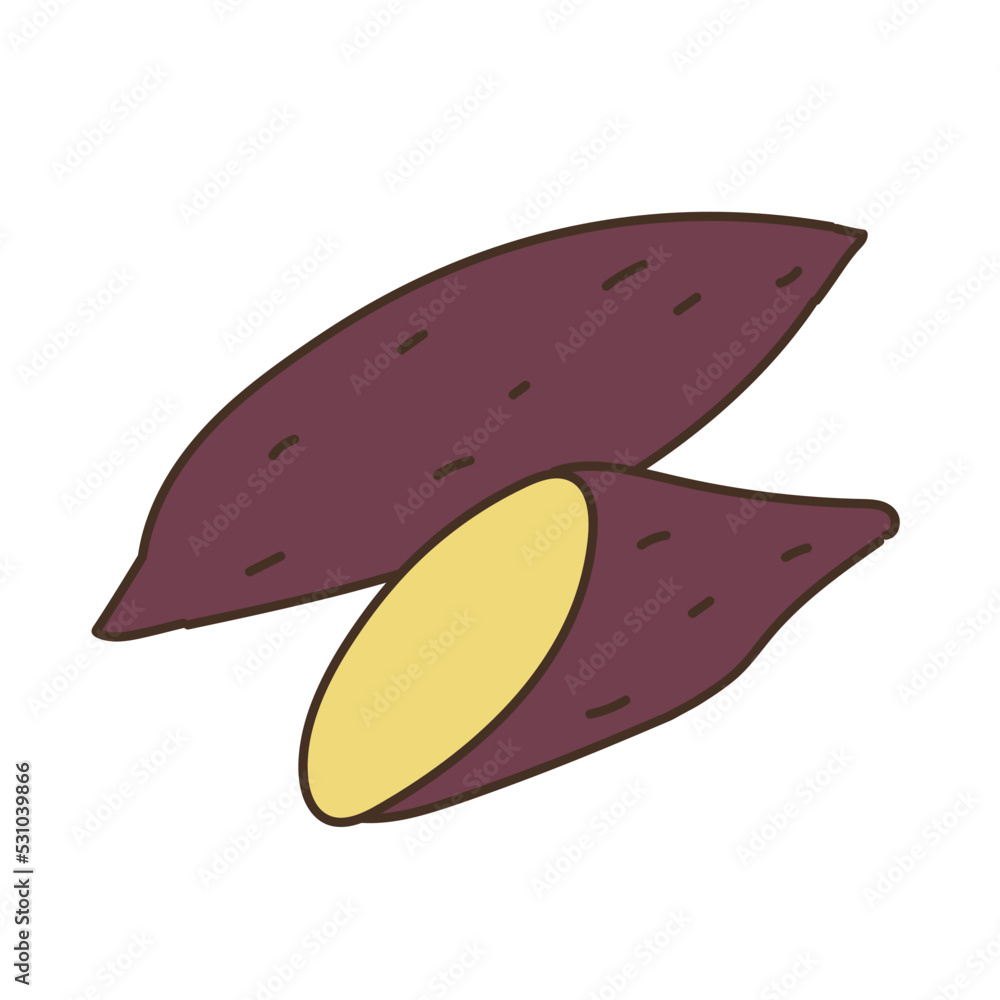 野菜のイラスト 農産物 食べ物 食材 食品 さつまいも 野菜のイラスト 農産物 食べ物 食材 食品 さつまいも