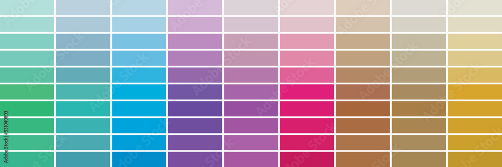 Color guide banner. Vector background illustration.