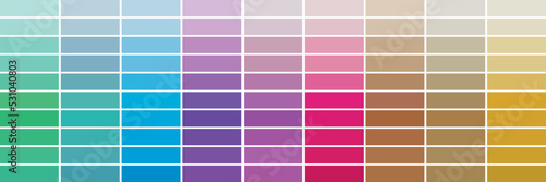 Obraz na płótnie Color guide banner. Vector background illustration. w salonie