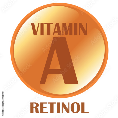 Retinol, Vitamin A, Circular pictogram