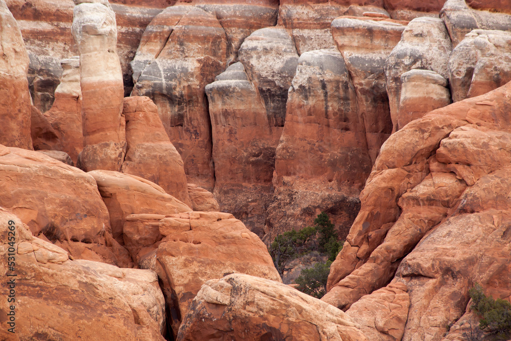 Rock formations in the Utah Landscape