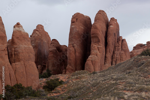 Red Rock Formations in the desert of Utah