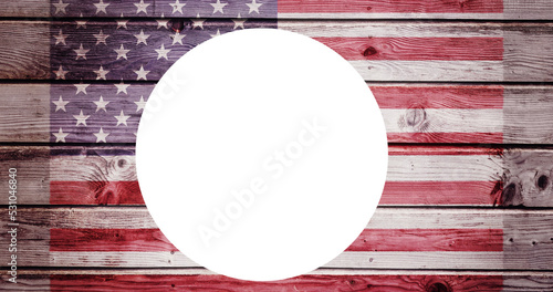 Obraz na plátne Image of i have a dream text over american flag